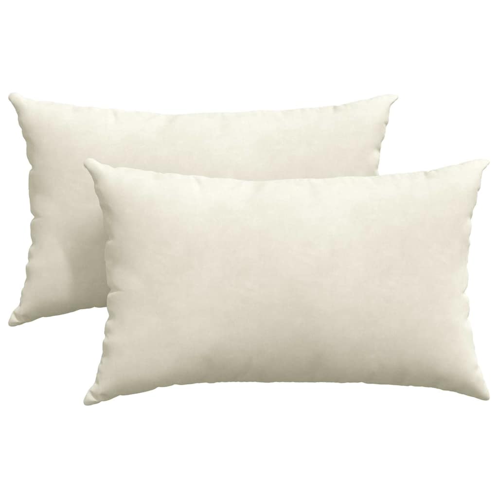 Vidaxl sofa kussens 2 stuks crème 50 x 30 cm cordstof