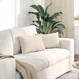 Vidaxl sofa kussens 2 stuks beige 50 x 30 cm stof