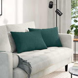 Vidaxl sofa kussens 2 pcs donkergroen 60 x 40 cm stof