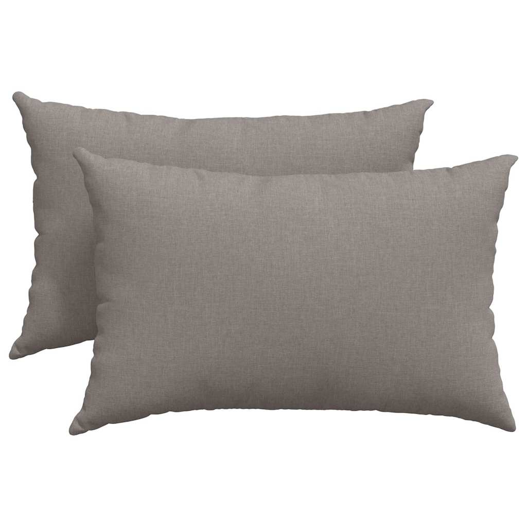 Vidaxl sofa kussens 2 pcs taupe 60 x 40 cm stof