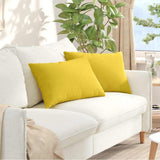 Vidaxl sofa kussens 2 pcs lichtgeel 60 x 40 cm stof