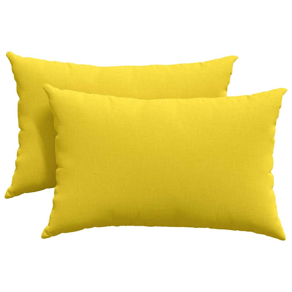 Vidaxl sofa kussens 2 pcs lichtgeel 60 x 40 cm stof