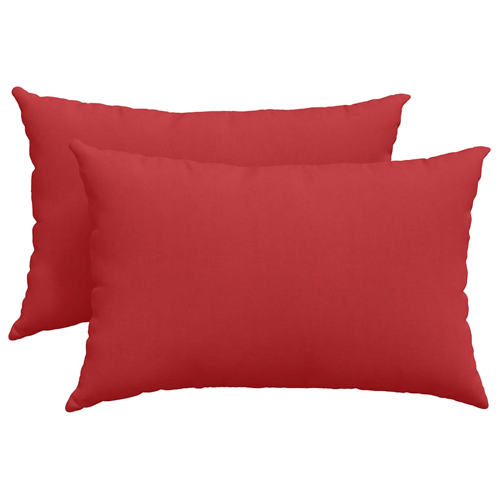 Vidaxl sofa kussens 2 pcs rood 60 x 40 cm stof