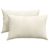 Vidaxl sofa kussens 2 stuks crème 60 x 40 cm cordstof