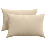 Vidaxl sofa kussens 2 stuks crème 60 x 40 cm stof