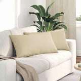 Vidaxl sofa kussens 2 pcs crème 80 x 40 cm stof