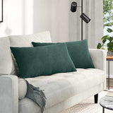 Vidaxl sofa kussens 2 stuks donkergroen 80 x 40 cm cordstof