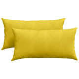 Vidaxl sofa kussens 2 stuks geel 80 x 40 cm cordstof