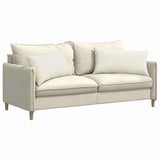 Vidaxl sofa kussens 2 stuks crème 80 x 40 cm cordstof