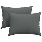 Vidaxl sofa kussens 2 pcs donkergrijs 70 x 50 cm stof