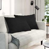 Vidaxl sofa kussens 2 pcs zwart 70 x 50 cm stof
