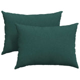 Vidaxl sofa kussens 2 pcs donkergroen 70 x 50 cm stof