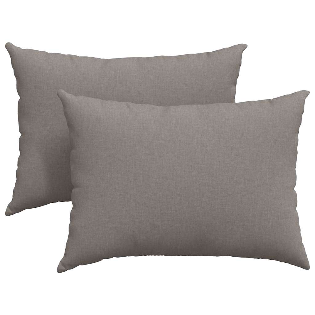 Vidaxl sofa kussens 2 pcs taupe 70 x 50 cm stof