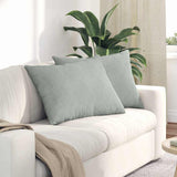 Vidaxl sofa kussens 2 stuks lichtgrijs 70 x 50 cm cordstof