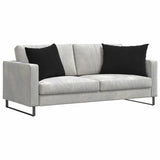 Vidaxl sofa kussens 2 stuks zwart 70 x 50 cm cordstof