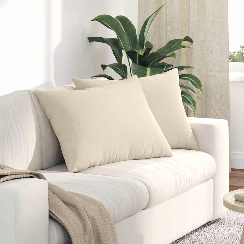 Vidaxl sofa kussens 2 stuks beige 70 x 50 cm stof