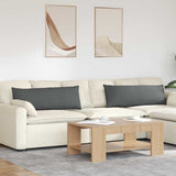 Vidaxl sofa kussens 2 pcs donkergrijs 120 x 40 cm stof