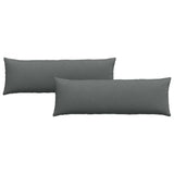 Vidaxl sofa kussens 2 pcs donkergrijs 120 x 40 cm stof