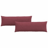 Vidaxl sofa kussens 2 pcs wijnrood 120 x 40 cm stof