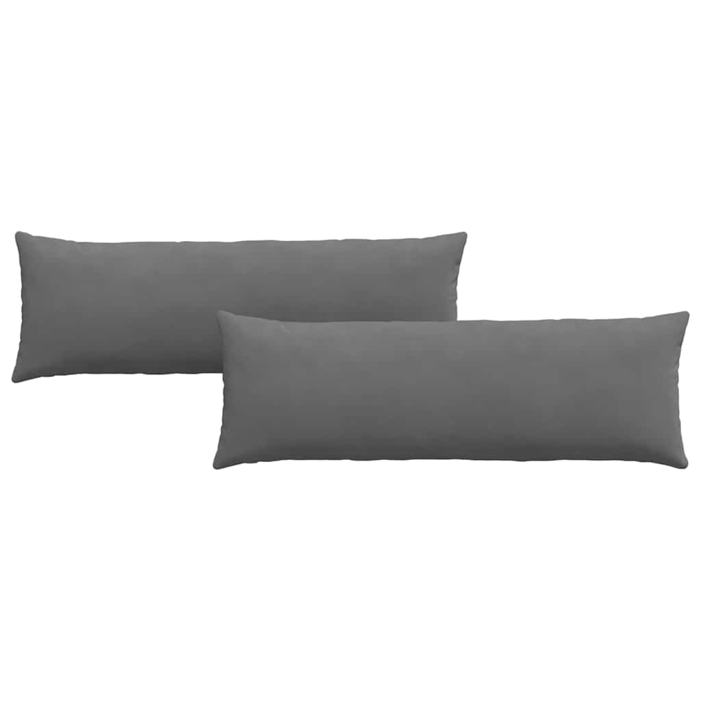 Vidaxl sofa kussens 2 stuks donkergrijs 120 x 40 cm stof