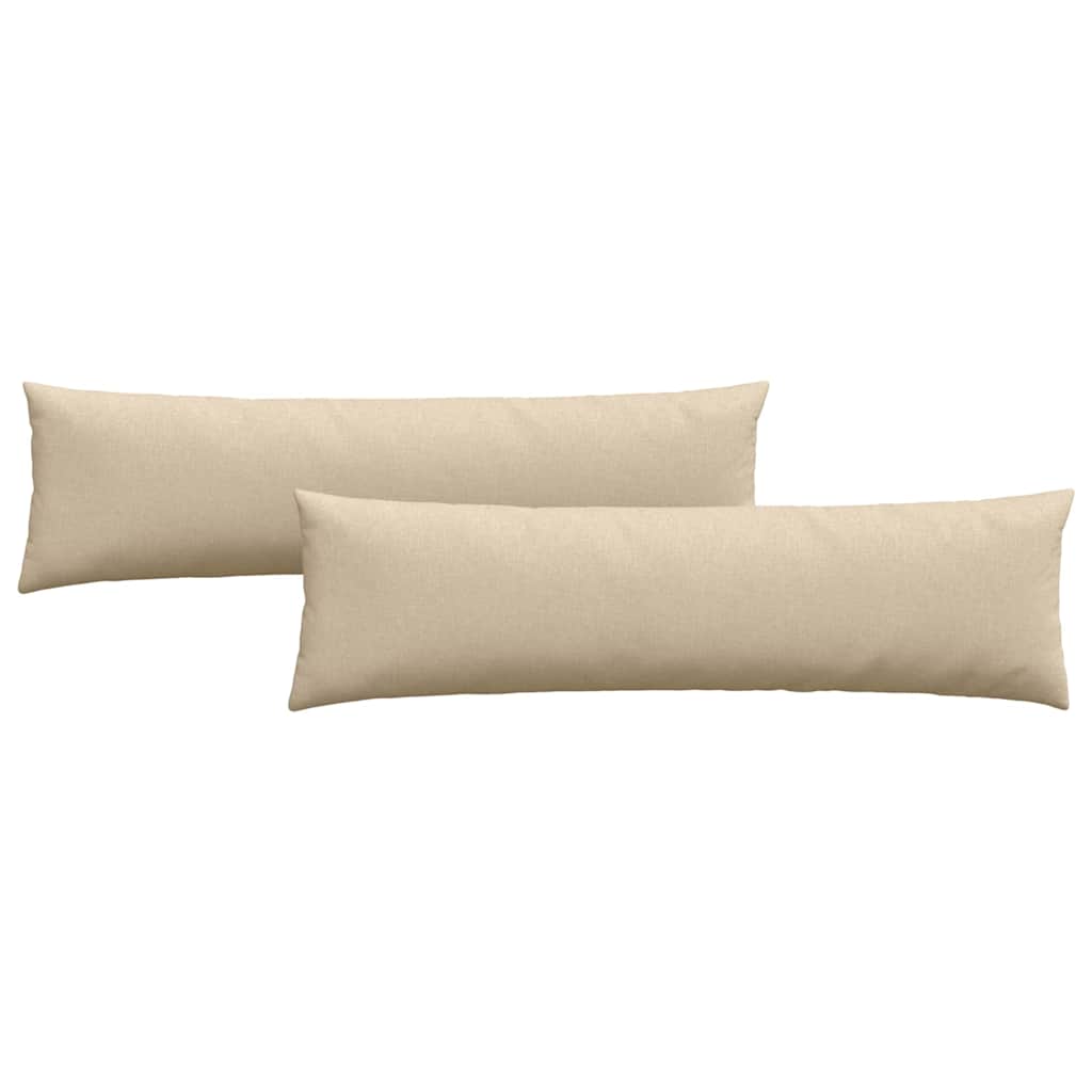 Vidaxl sofa kussens 2 pcs crème 145 x 40 cm stof