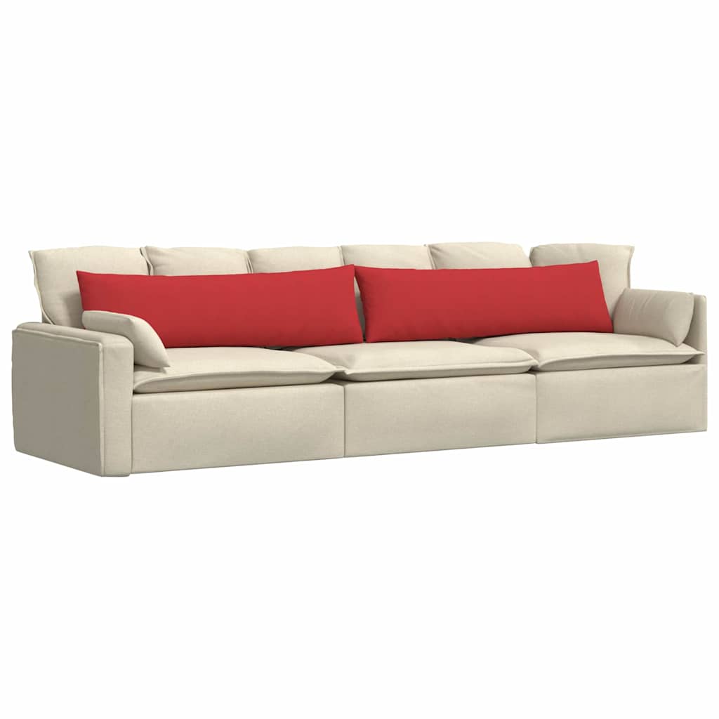 Vidaxl sofa kussens 2 pcs rood 145 x 40 cm stof
