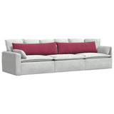 Vidaxl sofa kussens 2 stuks wijnrood 145 x 40 cm cordstof