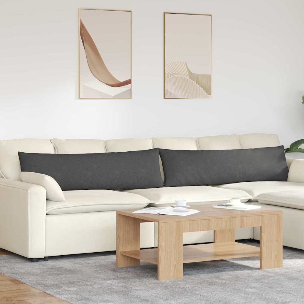 Vidaxl sofa kussens 2 stuks donkergrijs 145 x 40 cm cordstof