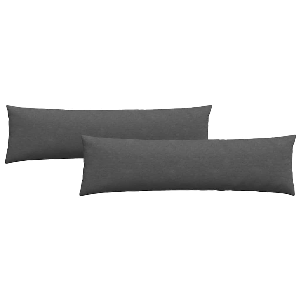 Vidaxl sofa kussens 2 stuks donkergrijs 145 x 40 cm cordstof