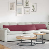 Vidaxl sofa kussens 2 pcs wijnrood 200 x 40 cm stof