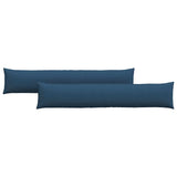 Vidaxl sofa kussens 2 pcs blauw 200 x 40 cm stof