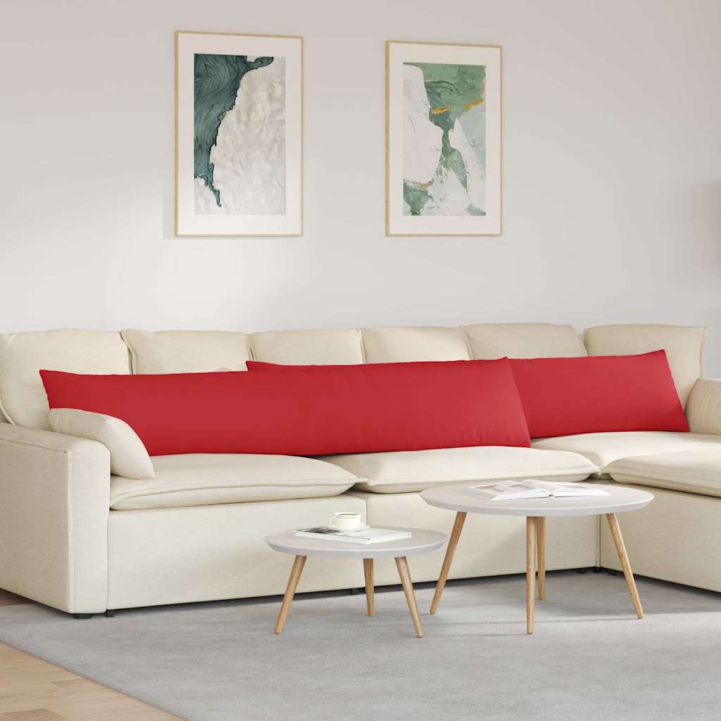 Vidaxl sofa kussens 2 pcs rood 200 x 40 cm stof