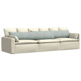 Vidaxl sofa kussens 2 stuks lichtgrijs 200 x 40 cm cordstof