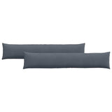 Vidaxl sofa kussens 2 stuks donkergrijs 200 x 40 cm cordstof