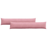 Vidaxl sofa kussens 2 stuks roze 200 x 40 cm cordstof