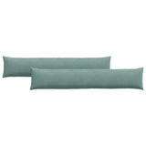 Vidaxl sofa kussens 2 stuks zeegroen 200 x 40 cm cordstof