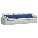 Vidaxl sofa kussens 2 stuks politieblauw 200 x 40 cm cordstof