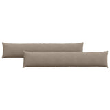 Vidaxl sofa kussens 2 stuks taupe 200 x 40 cm stof