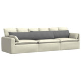 Vidaxl sofa kussens 2 stuks donkergrijs 200 x 40 cm stof