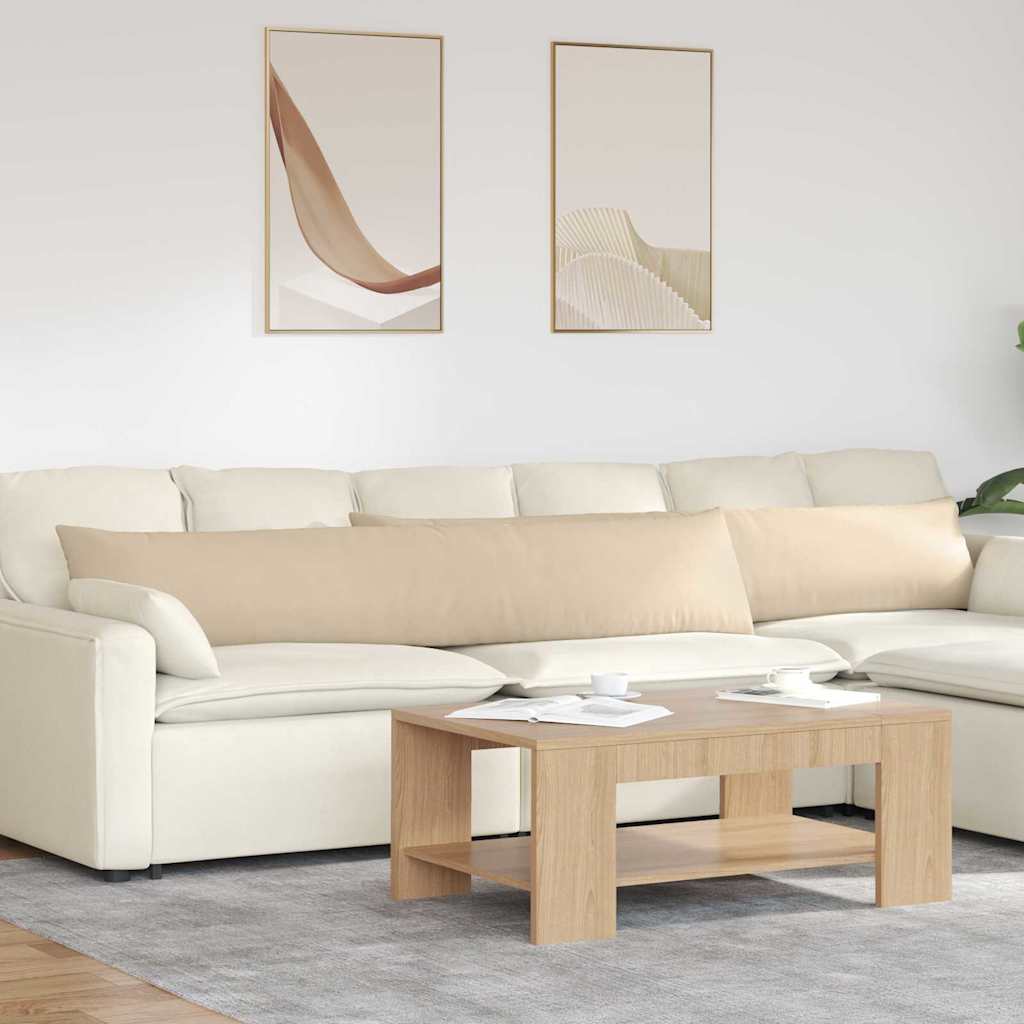 Vidaxl sofa kussens 2 stuks crème 200 x 40 cm stof