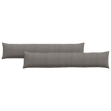 Vidaxl sofa kussens 2 stuks lichtgrijs 200 x 40 cm cordstof