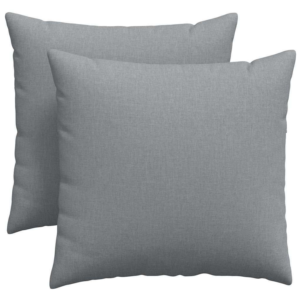 Vidaxl sofa kussens 2 pcs lichtgrijs 45 x 45 cm stof