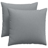 Vidaxl sofa kussens 2 pcs lichtgrijs 45 x 45 cm stof