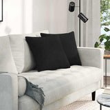 Vidaxl sofa kussens 2 pcs zwart 45 x 45 cm stof