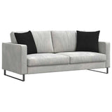 Vidaxl sofa kussens 2 pcs zwart 45 x 45 cm stof