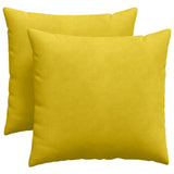 Vidaxl sofa kussens 2 stuks geel 45 x 45 cm cordstof