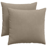 Vidaxl sofa kussens 2 stuks taupe 45 x 45 cm stof