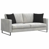 Vidaxl sofa kussens 2 stuks zwart 45 x 45 cm stof