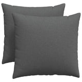 Vidaxl sofa kussens 2 pcs donkergrijs 50 x 50 cm stof
