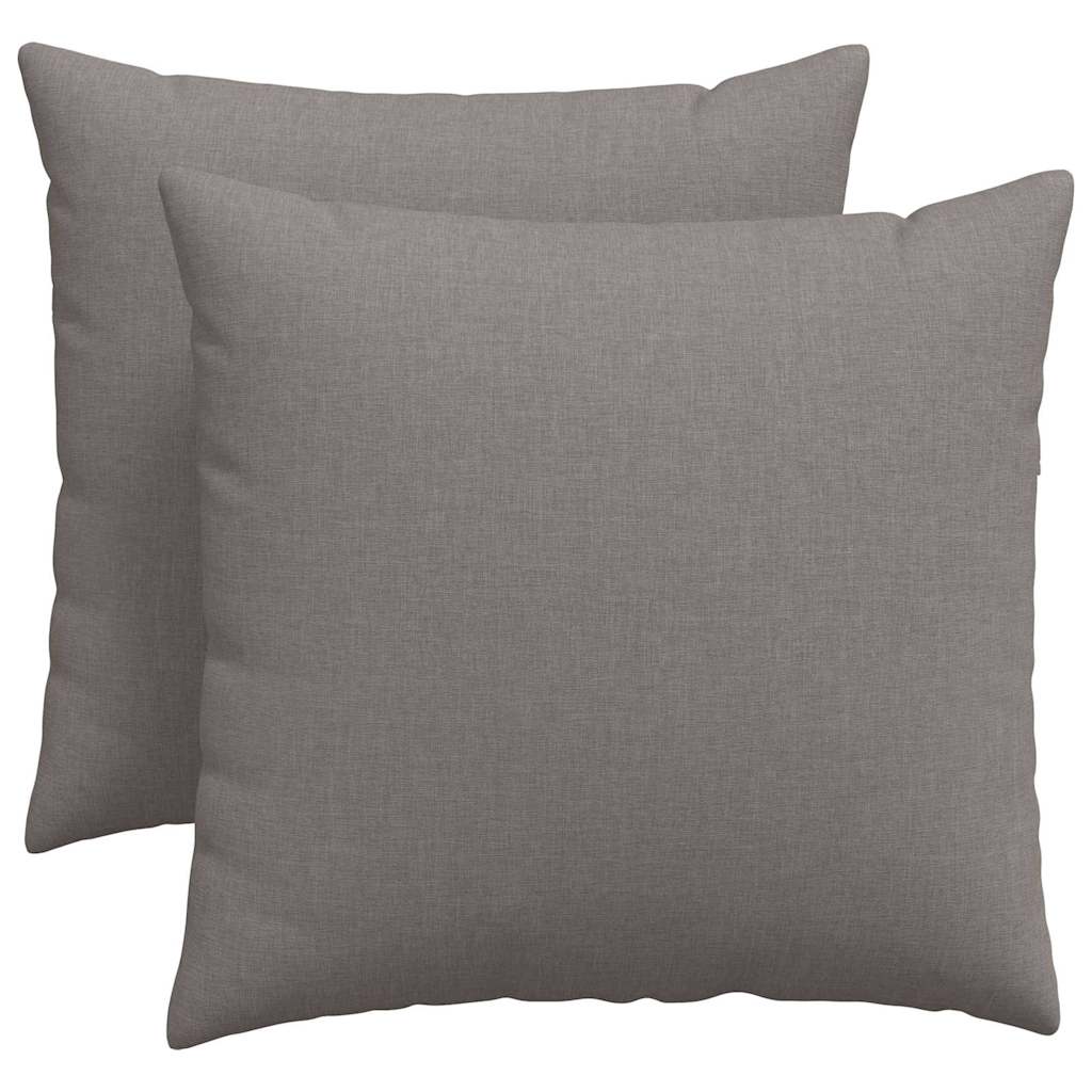 Vidaxl sofa kussens 2 pcs taupe 50 x 50 cm stof